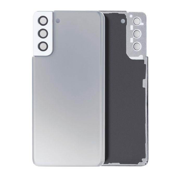 Rückglas mit Kameralinse für Galaxy S21 Plus (ohne Logo) (Phantom Silver)
