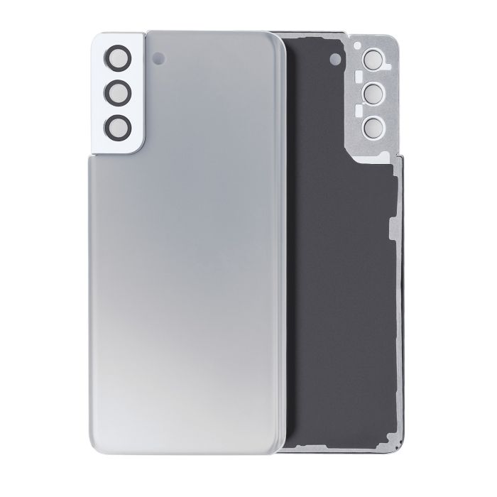 Rückglas mit Kameralinse für Galaxy S21 Plus (Service Pack) (Phantom Silver)