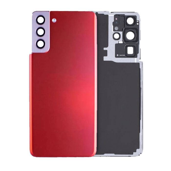 Rückglas mit Kameralinse für Galaxy S21 Plus (Service Pack) (Phantom Red)