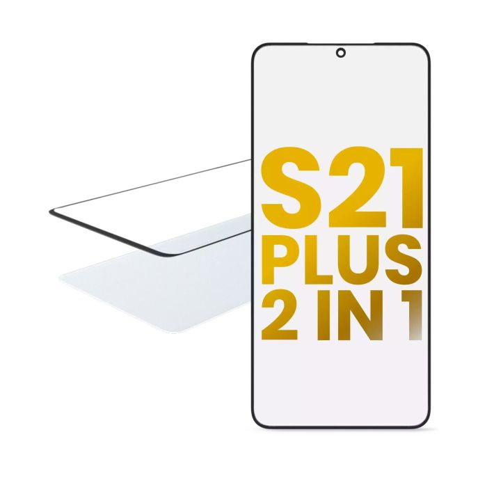 2 in 1 Front Glas mit OCA vormontiert für Samsung Galaxy S21 Plus