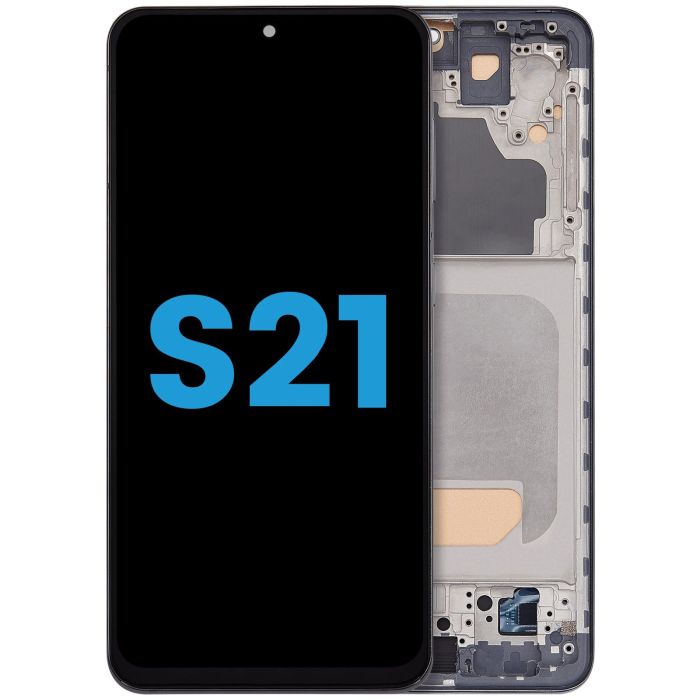 LCD Display mit Rahmen (ohne Fingerabdruck Sensor) für Galaxy S21 5G