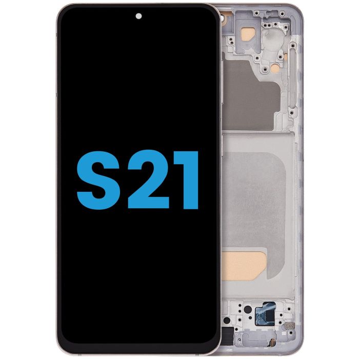 LCD Display mit Rahmen (ohne Fingerabdruck Sensor) für Galaxy S21 5G Nr.2
