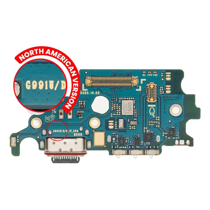 Ladebuchse Platine mit SIM-Kartenleser für Galaxy S21 5G (G991U) (US Version)