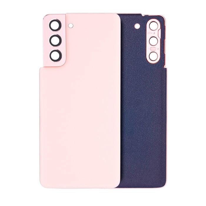 Rückglas mit Kameralinse für Galaxy S21 5G (ohne Logo) (Phantom Pink)