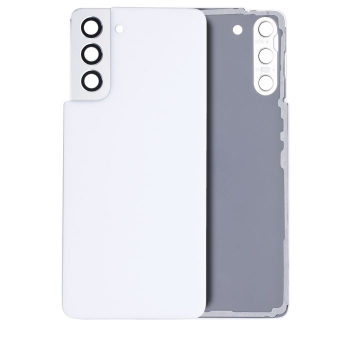 Rückglas mit Kameralinse für Galaxy S21 5G (Service Pack) (Phantom White)