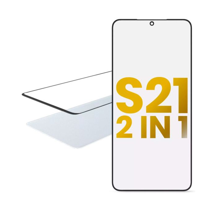 2 in 1 Front Glas mit OCA vormontiert für Samsung Galaxy S21