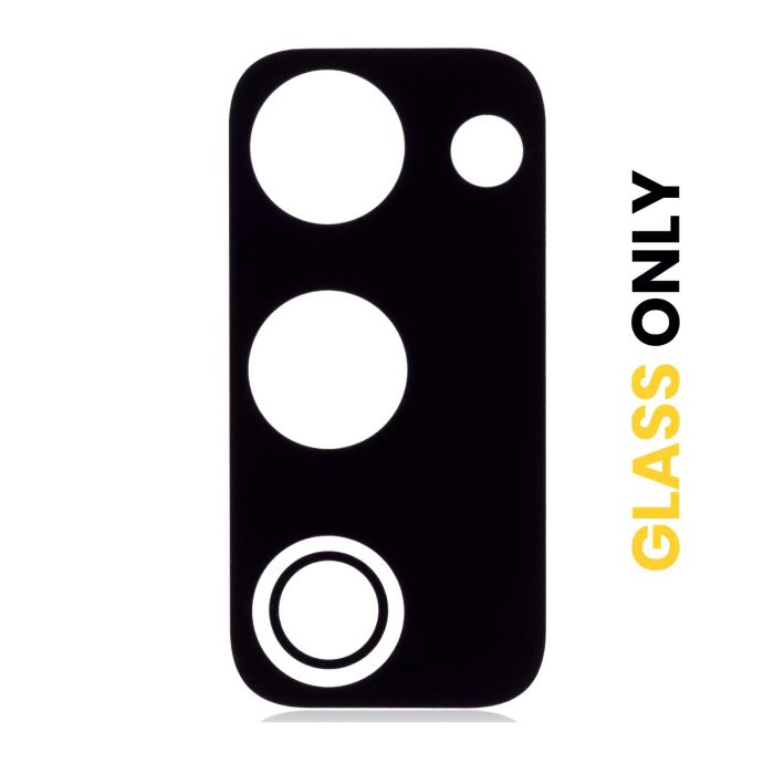 Rückkamera-Linse (nur Glas) mit Kleber für Galaxy S20 FE 4G/ 5G (Schwarz)