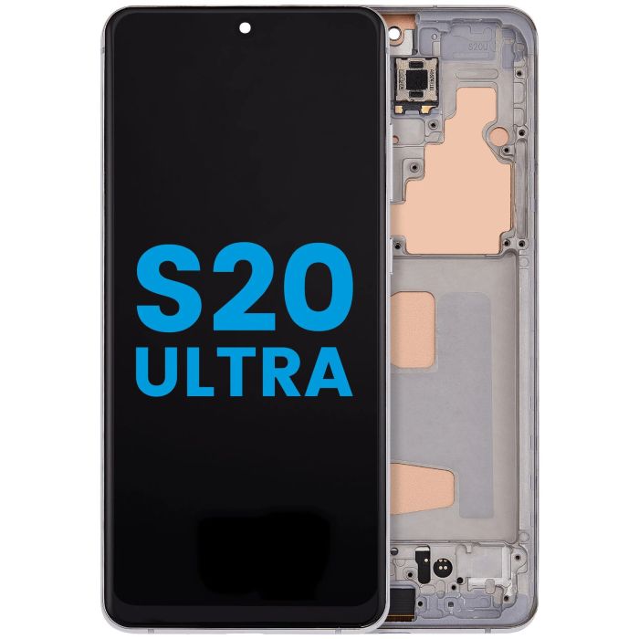 LCD Display mit Rahmen (ohne Fingerabdruck Sensor) für Galaxy S20 Ultra 5G