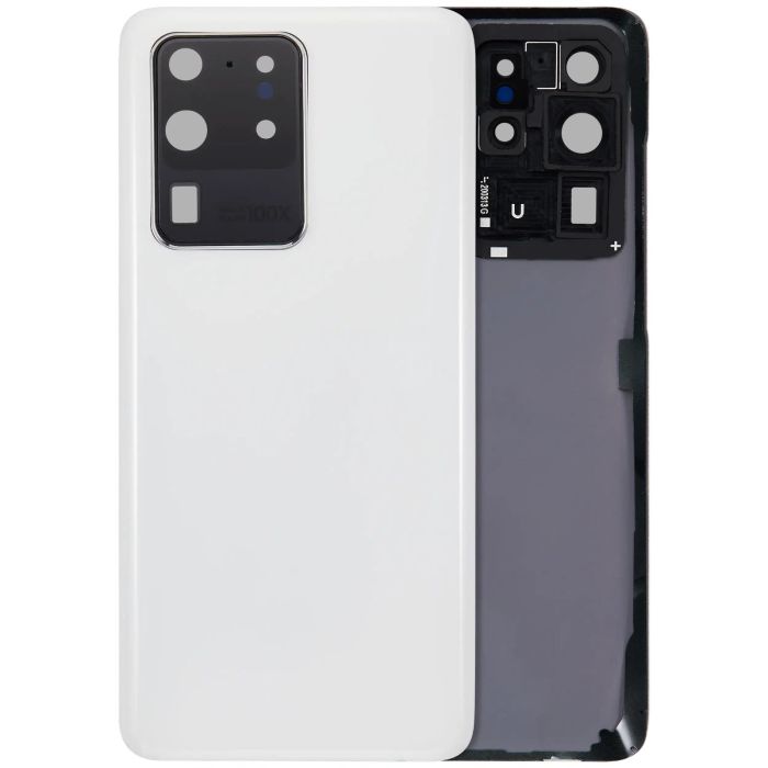 Rückglas mit Kameralinse für Galaxy S20 Ultra 5G (ohne Logo) (Wolkenweiß)