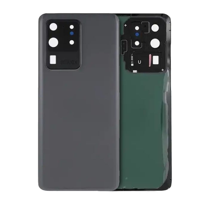 Rückglas mit Kameralinse für Galaxy S20 Ultra (Service Pack) (Cosmic Gray)