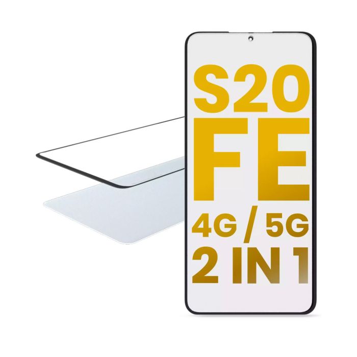 2 in 1 Front Glas mit OCA vormontiert für Samsung Galaxy S20 FE 4G/ 5G
