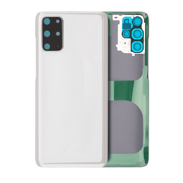 Rückglas mit Kameralinse für Galaxy S20 Plus (ohne Logo) (Wolkenweiß)