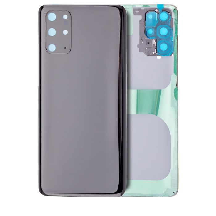 Rückglas mit Kameralinse für Galaxy S20 Plus (ohne Logo) (Cosmic Black)