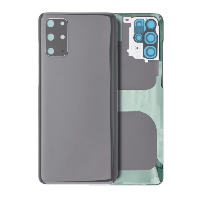 Rückglas mit Kameralinse für Galaxy S20 Plus (ohne Logo) (Cosmic Gray)