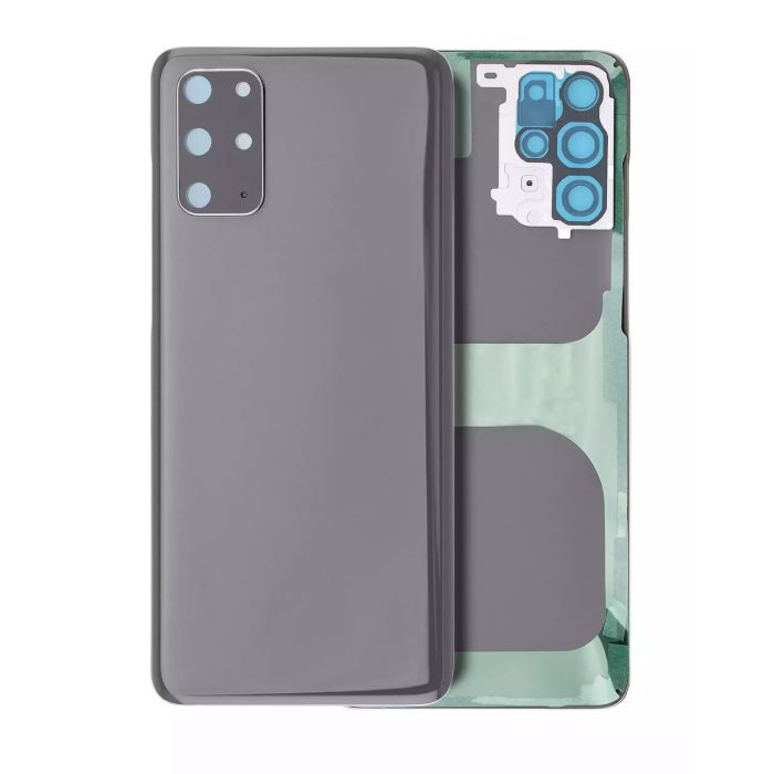 Rückglas mit Kameralinse für Galaxy S20 Plus (Service Pack) (Cosmic Gray)