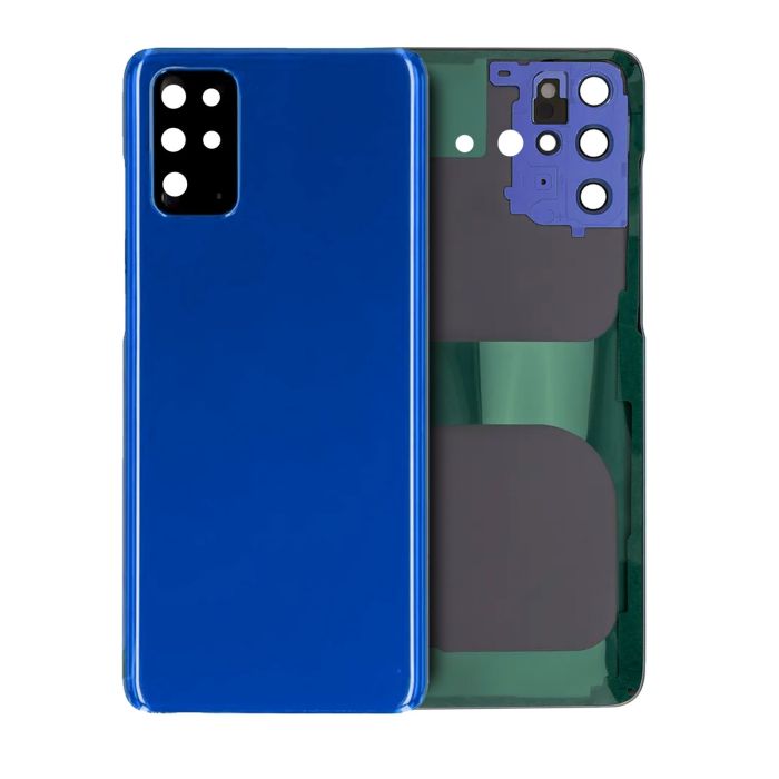 Rückglas mit Kameralinse für Samsung Galaxy S20 Plus (Service Pack) (Aura Blue)