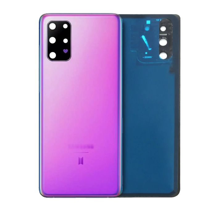 Rückglas mit Kameralinse für Galaxy S20 Plus (BTS Version) (Service Pack) (Lila)