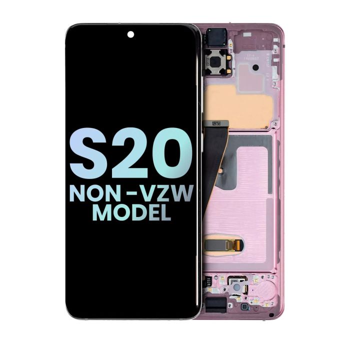 OLED Display mit Rahmen für Galaxy S20 5G (Service Pack)