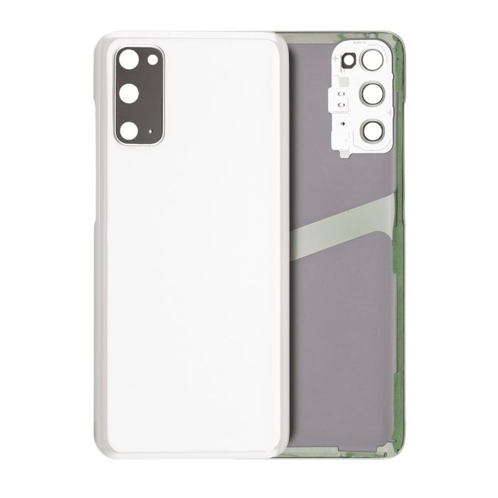 Rückglas mit Kameralinse für Galaxy S20 (ohne Logo) (Wolkenweiß)