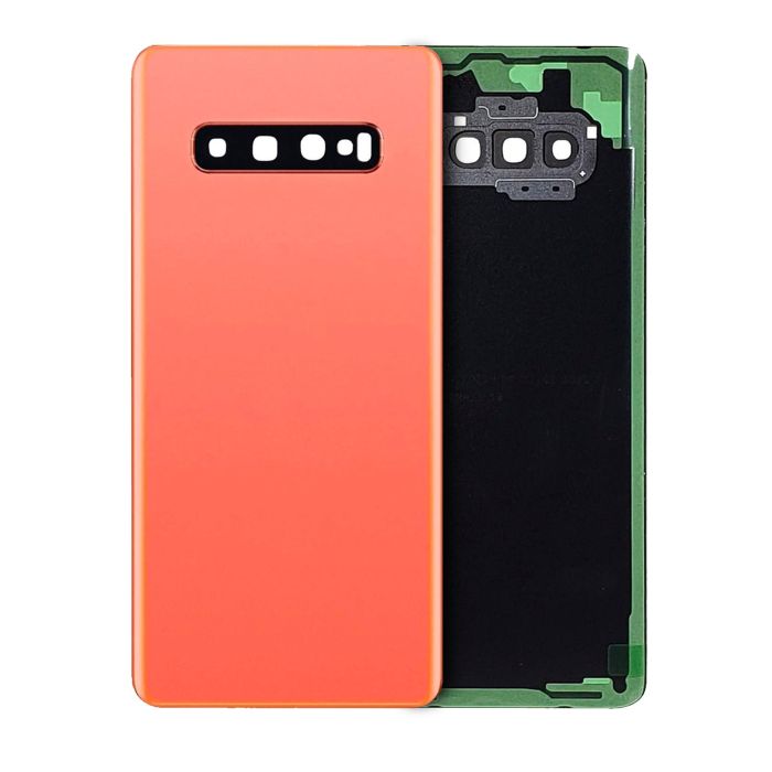 Rückseite Abdeckung mit Kameralinse für Galaxy S10 Plus (ohne Logo)