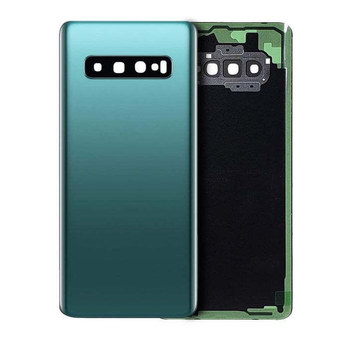 Rückseite Abdeckung mit Kameralinse für Galaxy S10 Plus (Prism Green)