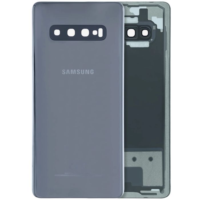 Rückglas für Samsung Galaxy S10 Plus (Service Pack) (Ceramic Black)