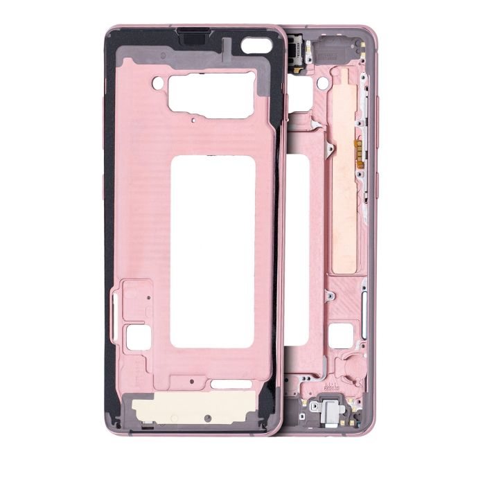 Mittelrahmen für Samsung Galaxy S10 Plus (mit Kleinteilen) (Flamingo Pink)