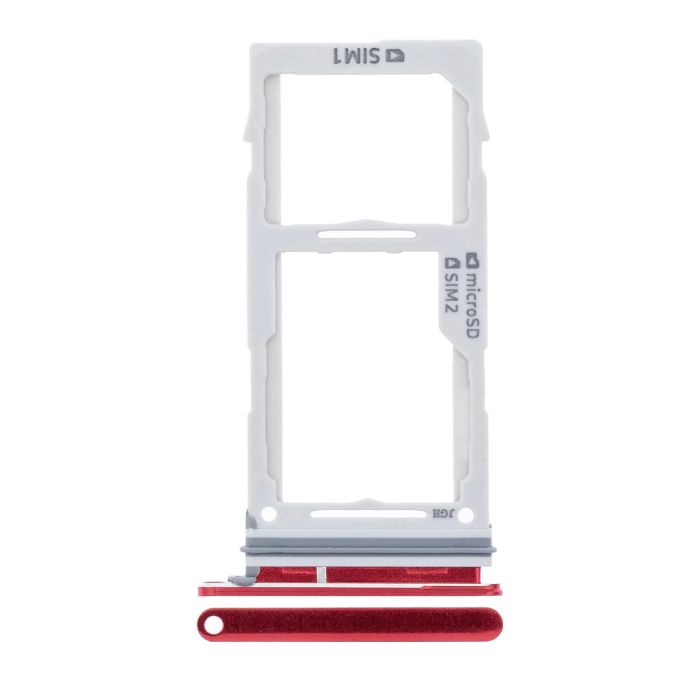 SIM-Kartenschacht Dual für Samsung Galaxy S10/ S10 Plus (Cardinal Red)