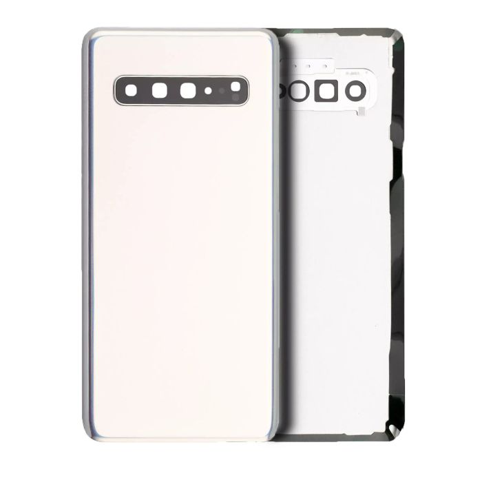 Rückglas mit Kameralinse für Samsung Galaxy S10 5G (Service Pack) (Crown Silver)