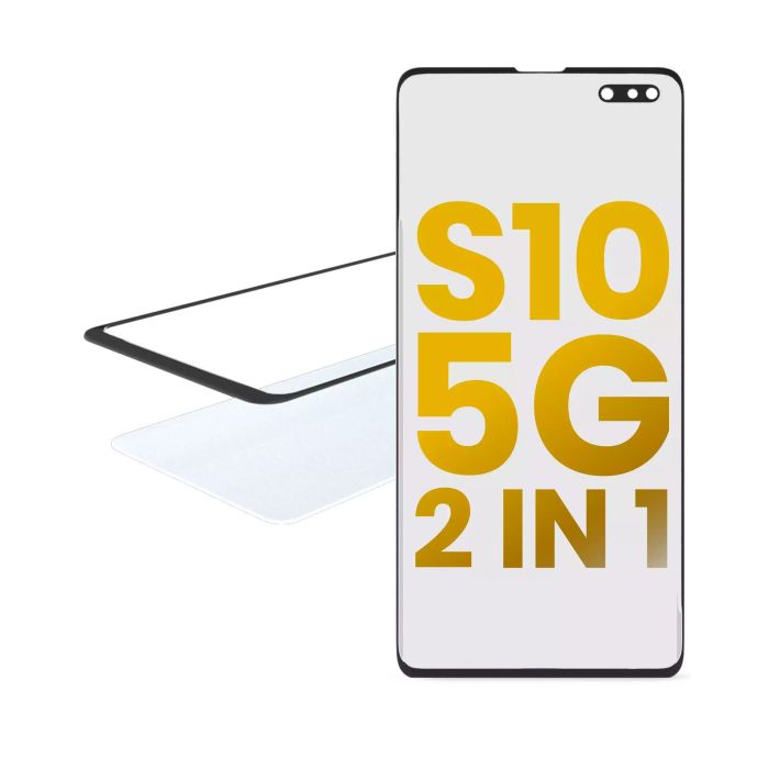 2 in 1 Front Glas mit OCA vormontiert für Samsung Galaxy S10 5G