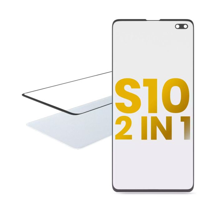 2 in 1 Front Glas mit OCA vormontiert für Samsung Galaxy S10 Plus