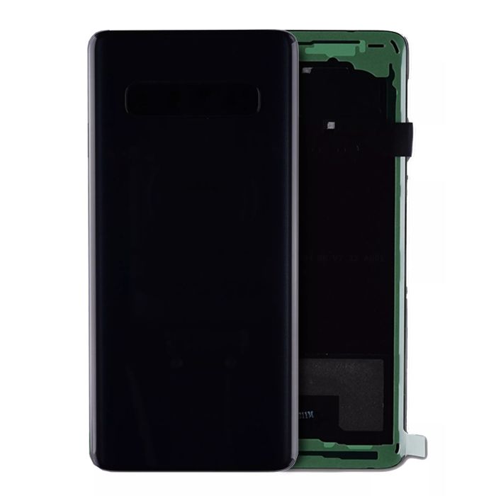 Rückglas mit Kameralinse für Samsung Galaxy S10 (Service Pack) (Prism Black)