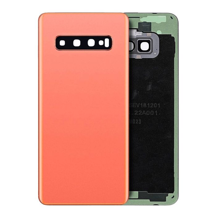 Rückglas mit Kameralinse für Samsung Galaxy S10 (Service Pack) (Flamingo Pink)
