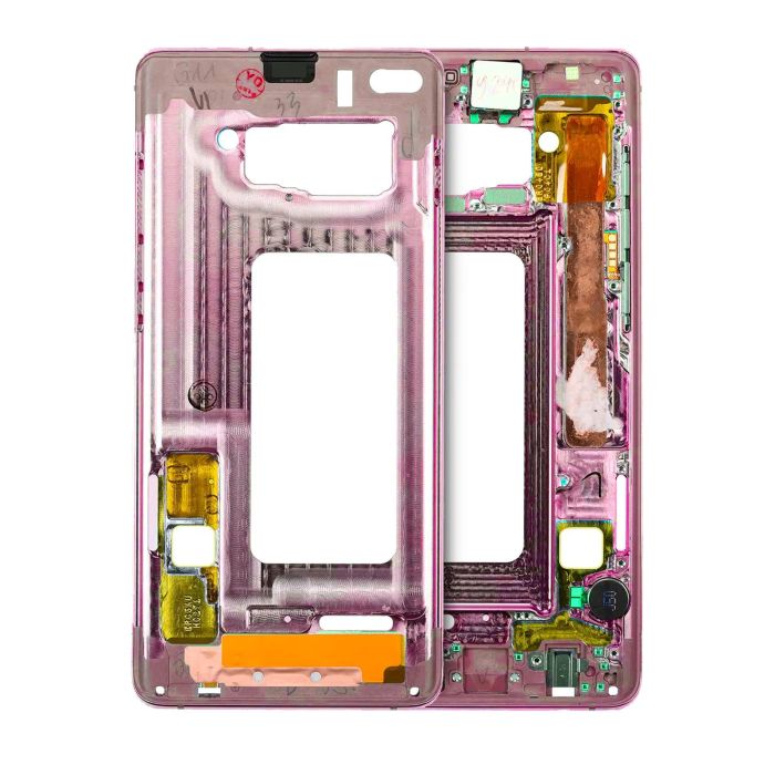 Mittelrahmen für Samsung Galaxy S10 (mit Kleinteilen) (Flamingo Pink)