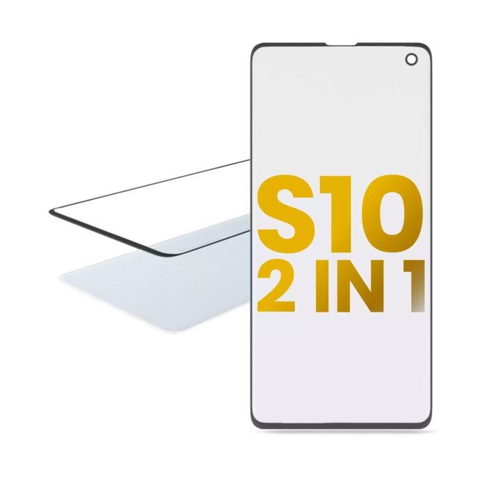 2 in 1 Front Glas mit OCA vormontiert für Samsung Galaxy S10