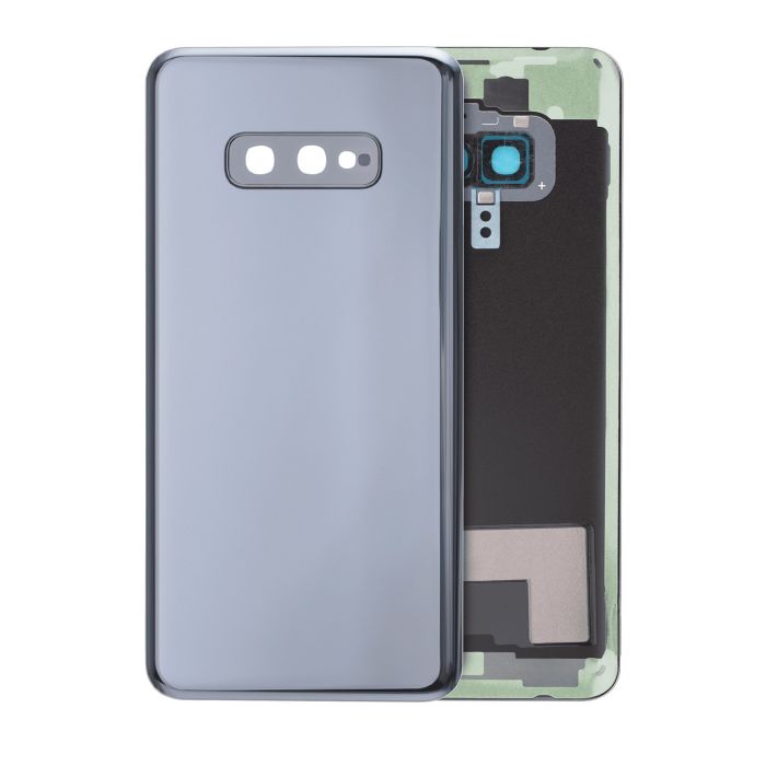 Rückglas mit Kameralinse für Galaxy S10E (ohne Logo) (Prism Black)