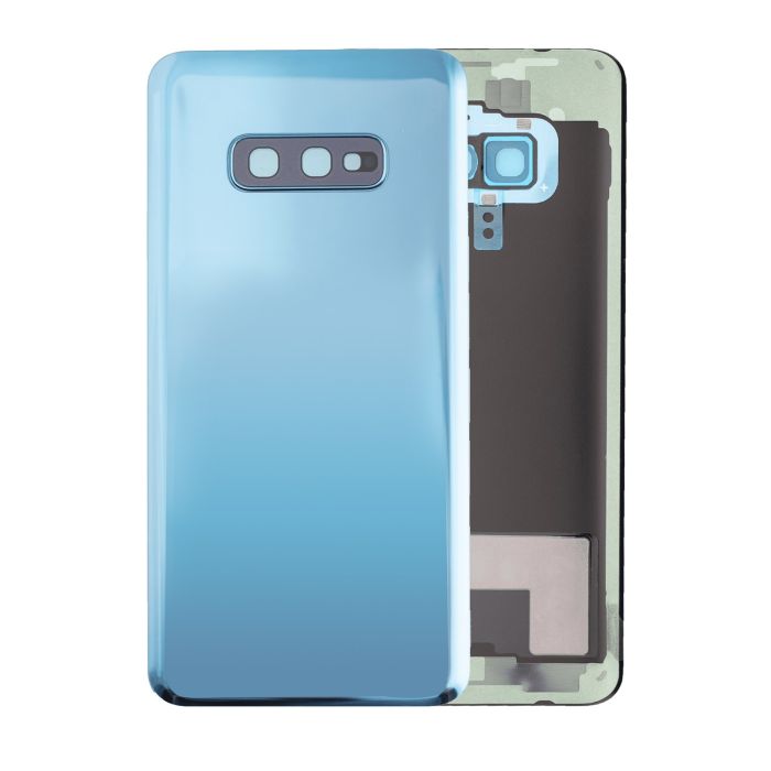 Rückglas mit Kameralinse für Galaxy S10E (ohne Logo) (Prism Blue)