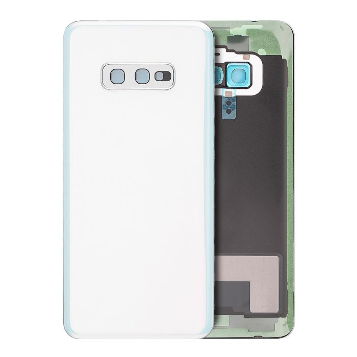 Rückglas mit Kameralinse für Samsung Galaxy S10E (Service Pack) (Prism White)
