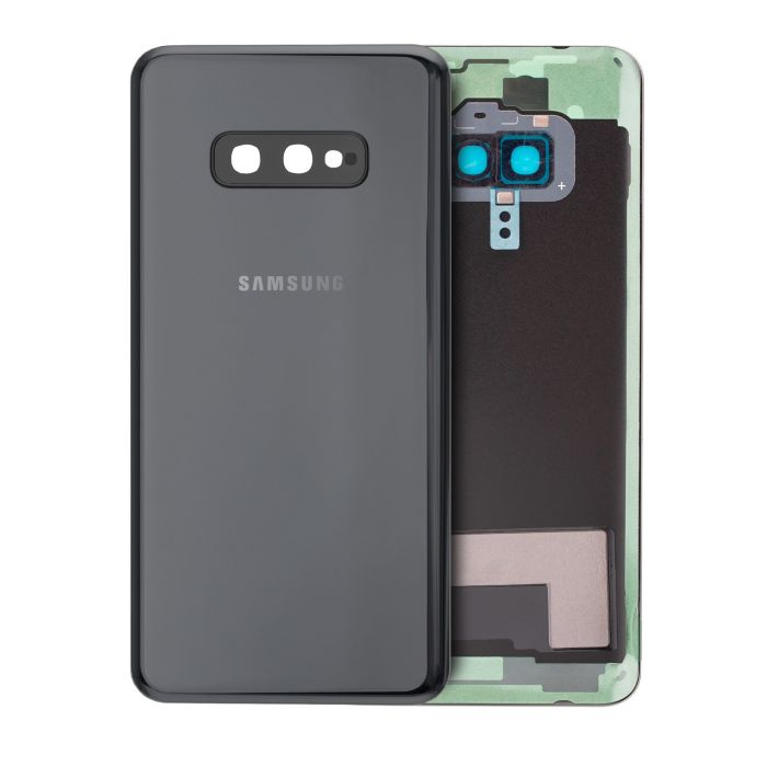 Rückglas mit Kameralinse für Samsung Galaxy S10E (Service Pack) (Prism Black)