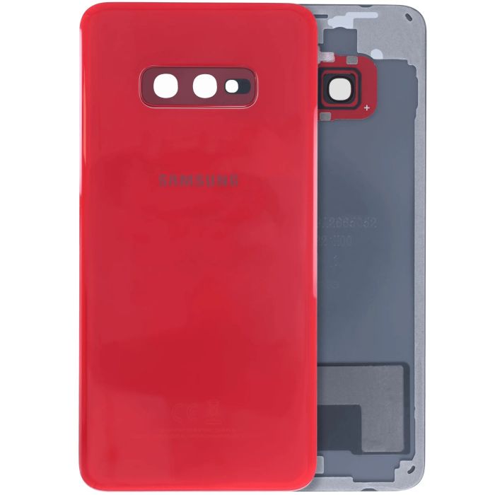 Rückglas mit Kameralinse für Samsung Galaxy S10e (Service Pack) (Rot)