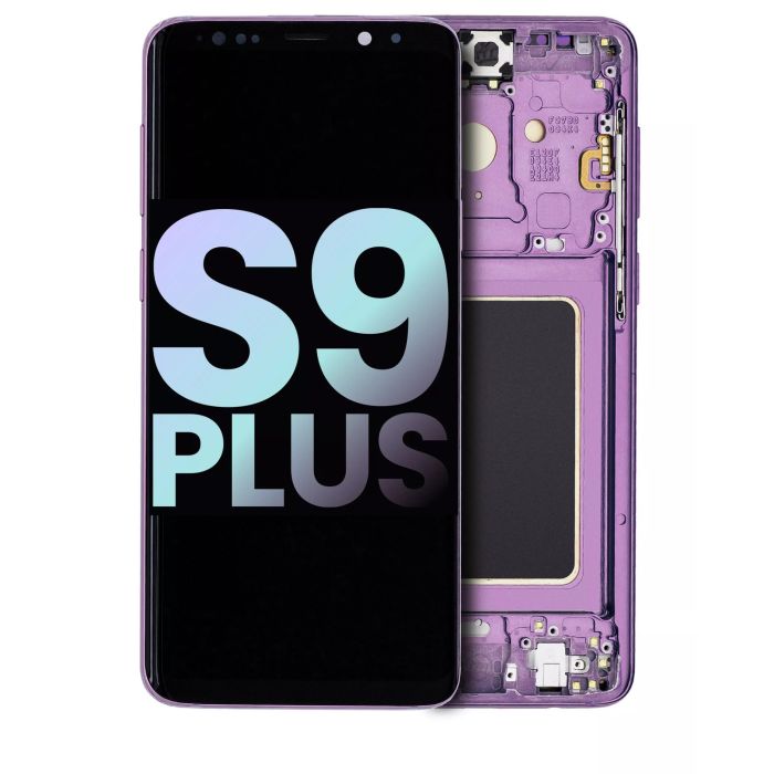 OLED Display mit Rahmen für Galaxy S9 Plus (Service Pack) (Lilac Purple)