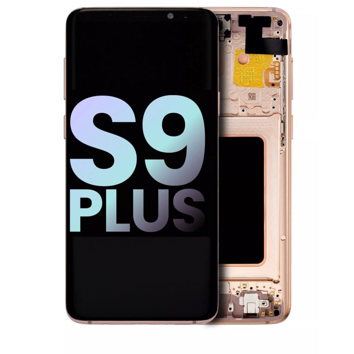 OLED Display mit Rahmen für Galaxy S9 Plus (Service Pack) (Sunrise Gold)