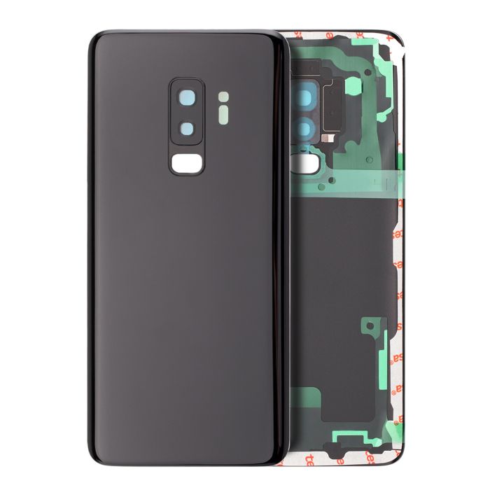 Rückglas mit Kameralinse für Galaxy S9 Plus (Service Pack) (Midnight Black)