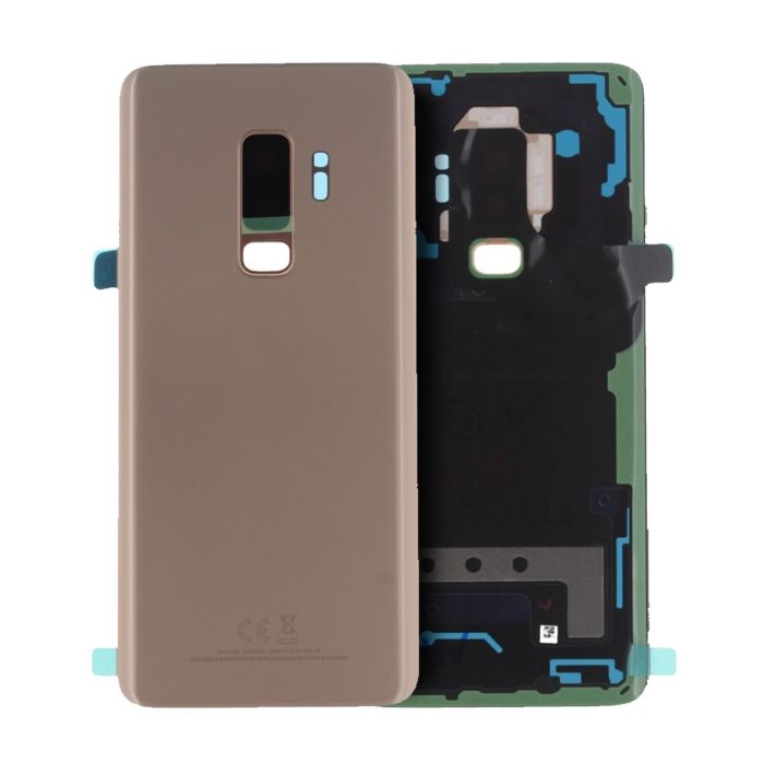 Rückglas mit Kameralinse für Galaxy S9 Plus (Service Pack) (Sunrise Gold)