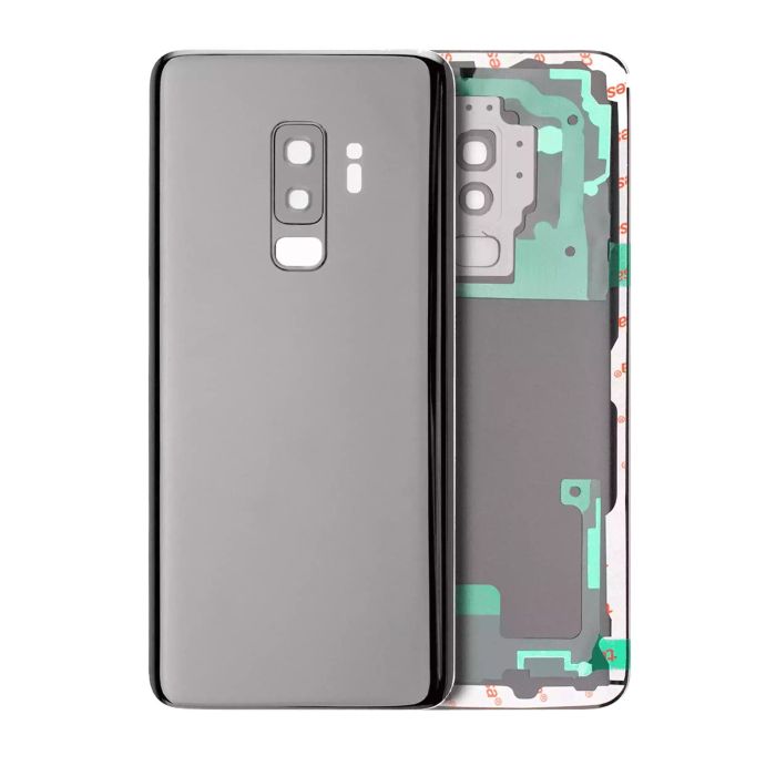 Rückglas mit Kameralinse für Galaxy S9 Plus (Service Pack) (Titanium Gray)