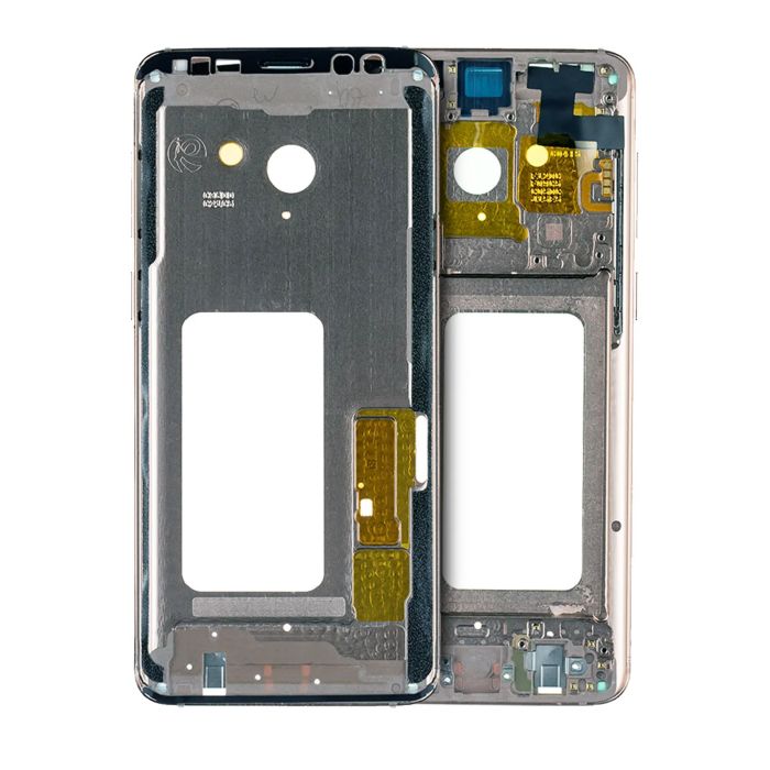 Mittelrahmen für Samsung Galaxy S9 Plus (mit Kleinteilen) (Sunrise Gold Rahmen)