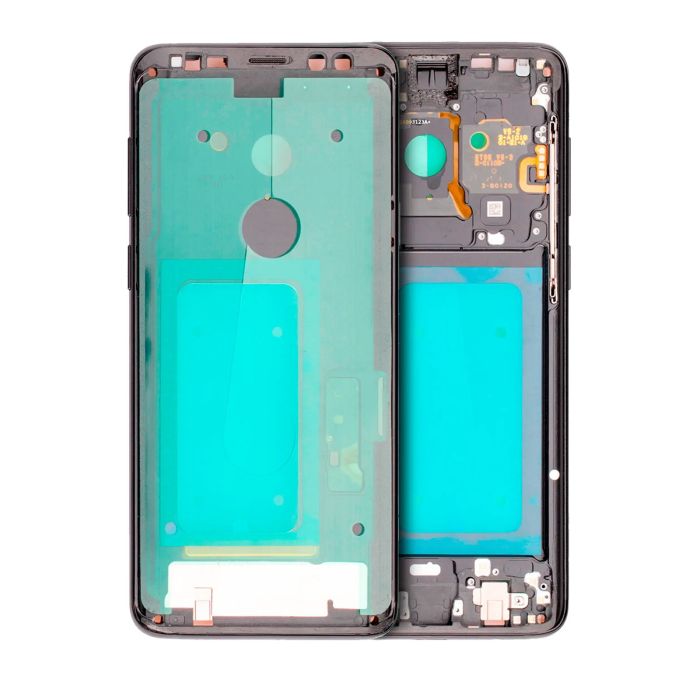 Mittelrahmen für Samsung Galaxy S9 Plus (mit SmallParts) (Midnight Black Rahmen)