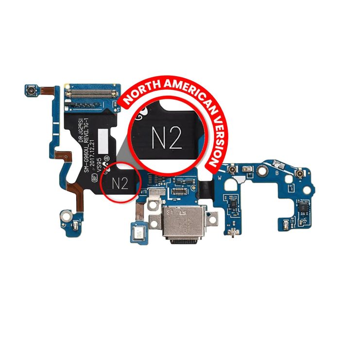 Ladebuchse mit Flexkabel für Galaxy S9 (G960U) (US Version) (Service Pack)