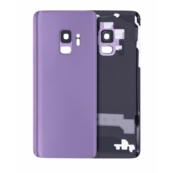 Rückglas mit Kameralinse für Samsung Galaxy S9 (Service Pack) (Lilac Purple)