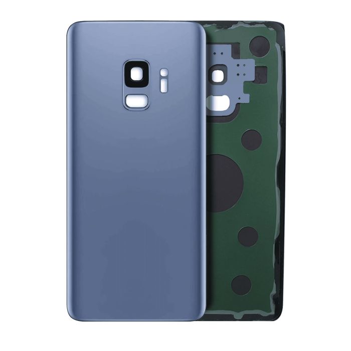 Rückglas mit Kameralinse für Samsung Galaxy S9 (Service Pack) (Coral Blue)